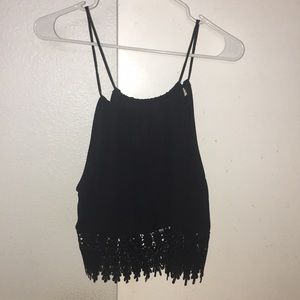 Staring at Stars black cropped tank